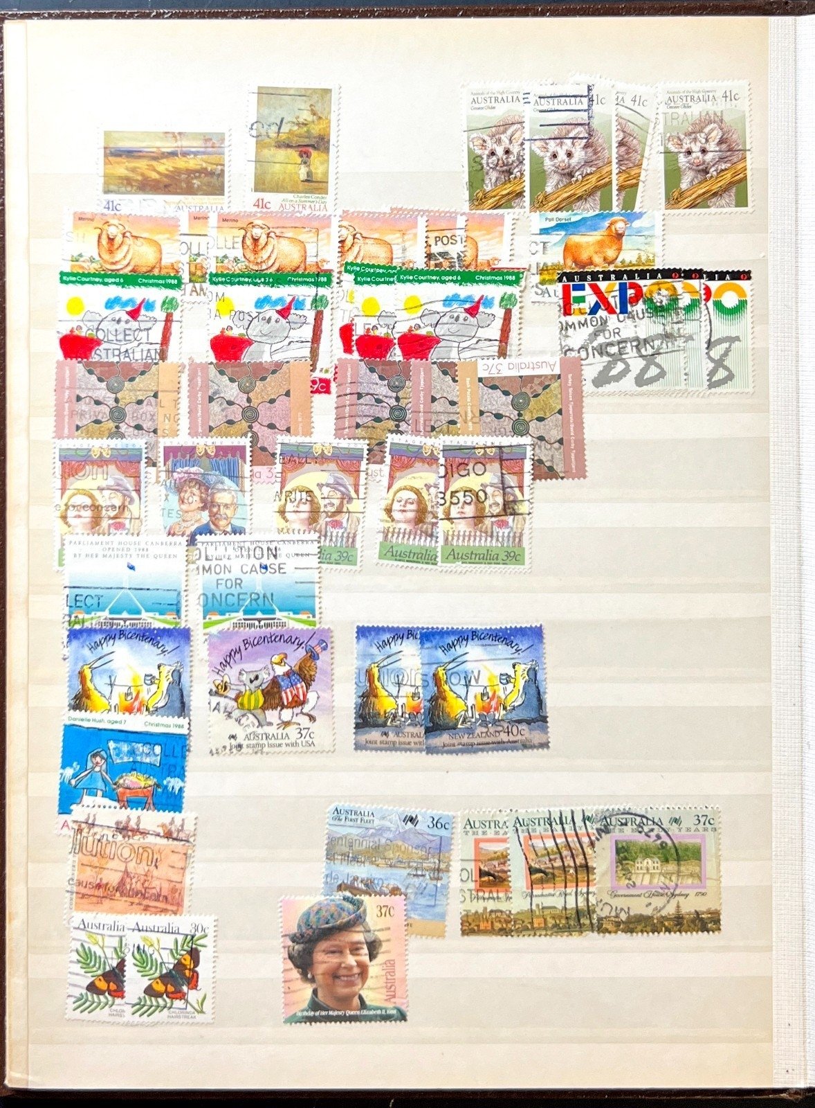 Australia & Antarctic Territory Stamp Collection Stockbook Mint & Used ZAYIX