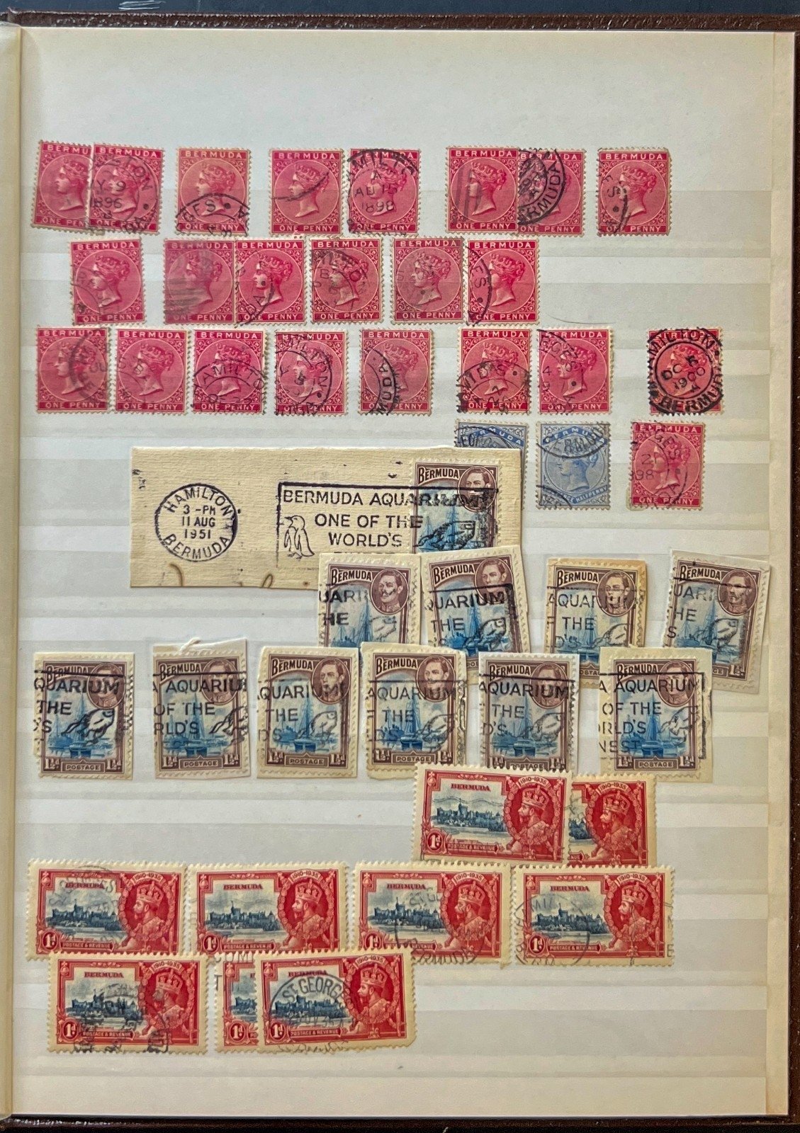 Bermuda Stamp Collection Stockbook 16 Pages Mint & Used ZAYIX