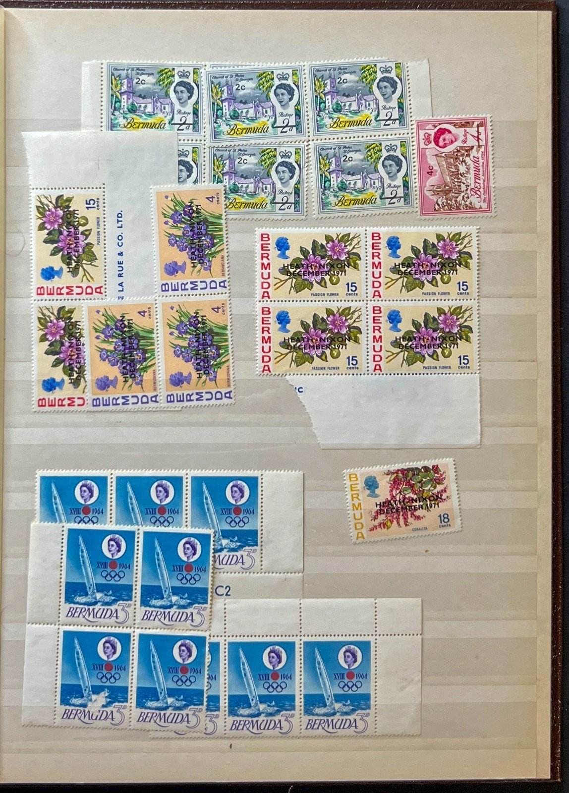 Bermuda Stamp Collection Stockbook 16 Pages Mint & Used ZAYIX