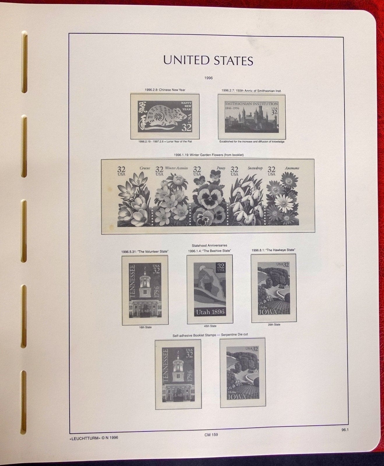 United States 1996-1998 Lighthouse Hingeless Stamp Album & Slipcase ZAYIX