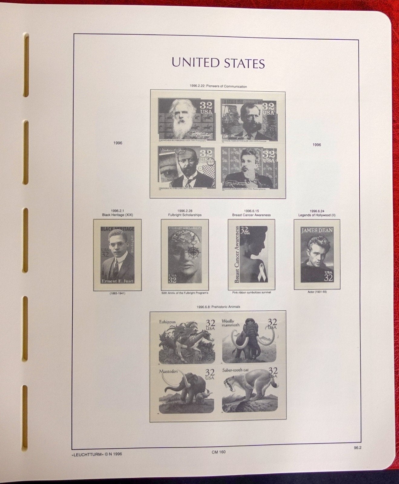 United States 1996-1998 Lighthouse Hingeless Stamp Album & Slipcase ZAYIX
