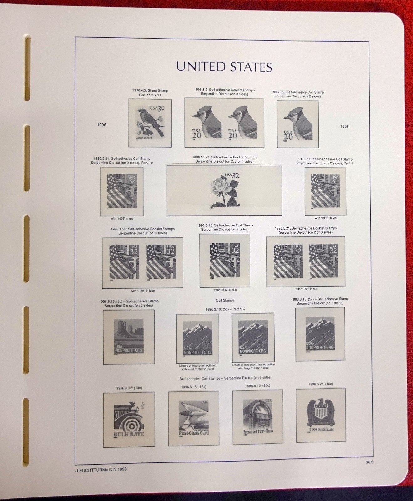 United States 1996-1998 Lighthouse Hingeless Stamp Album & Slipcase ZAYIX