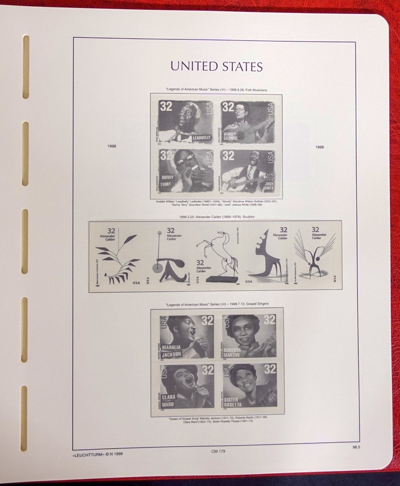 United States 1996-1998 Lighthouse Hingeless Stamp Album & Slipcase ZAYIX