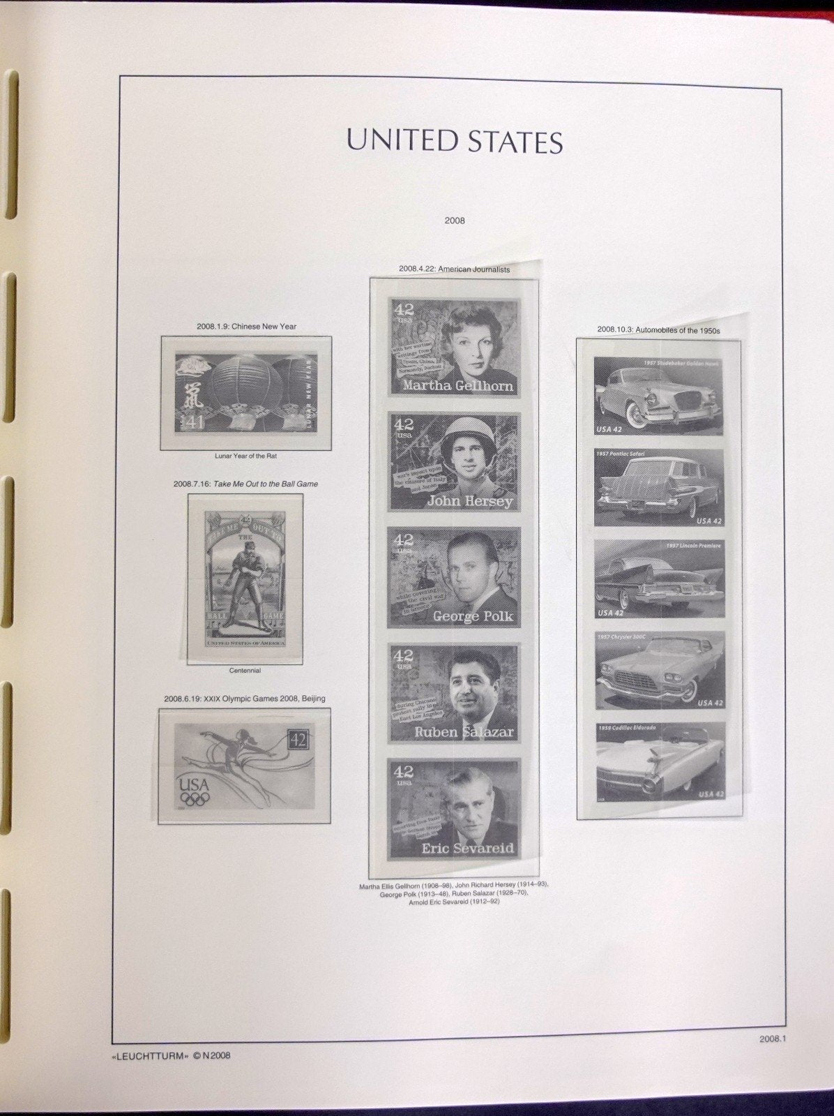 United States 2007-2009 Lighthouse Hingeless Stamp Album & Slipcase ZAYIX