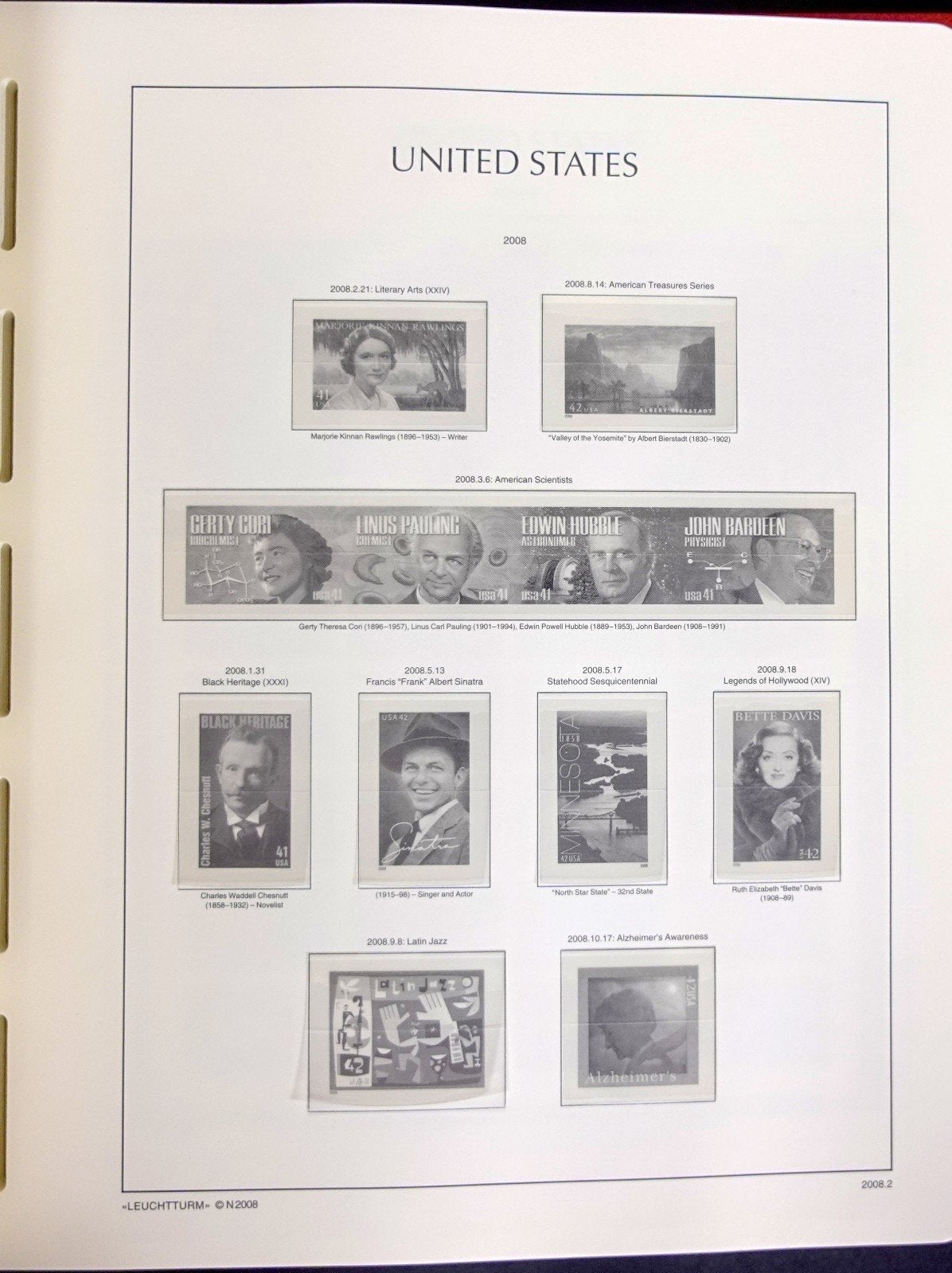 United States 2007-2009 Lighthouse Hingeless Stamp Album & Slipcase ZAYIX
