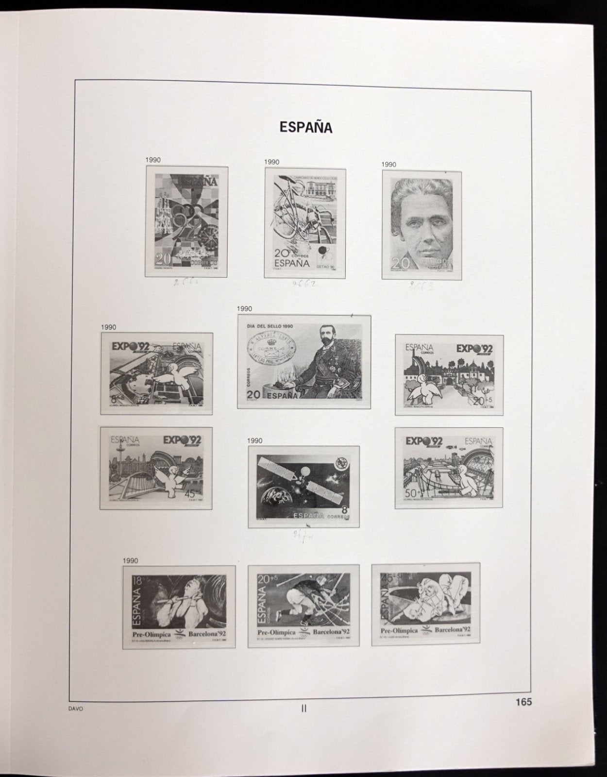 Spain 1990-1999 Davo Hingeless Stamp Album ZAYIX