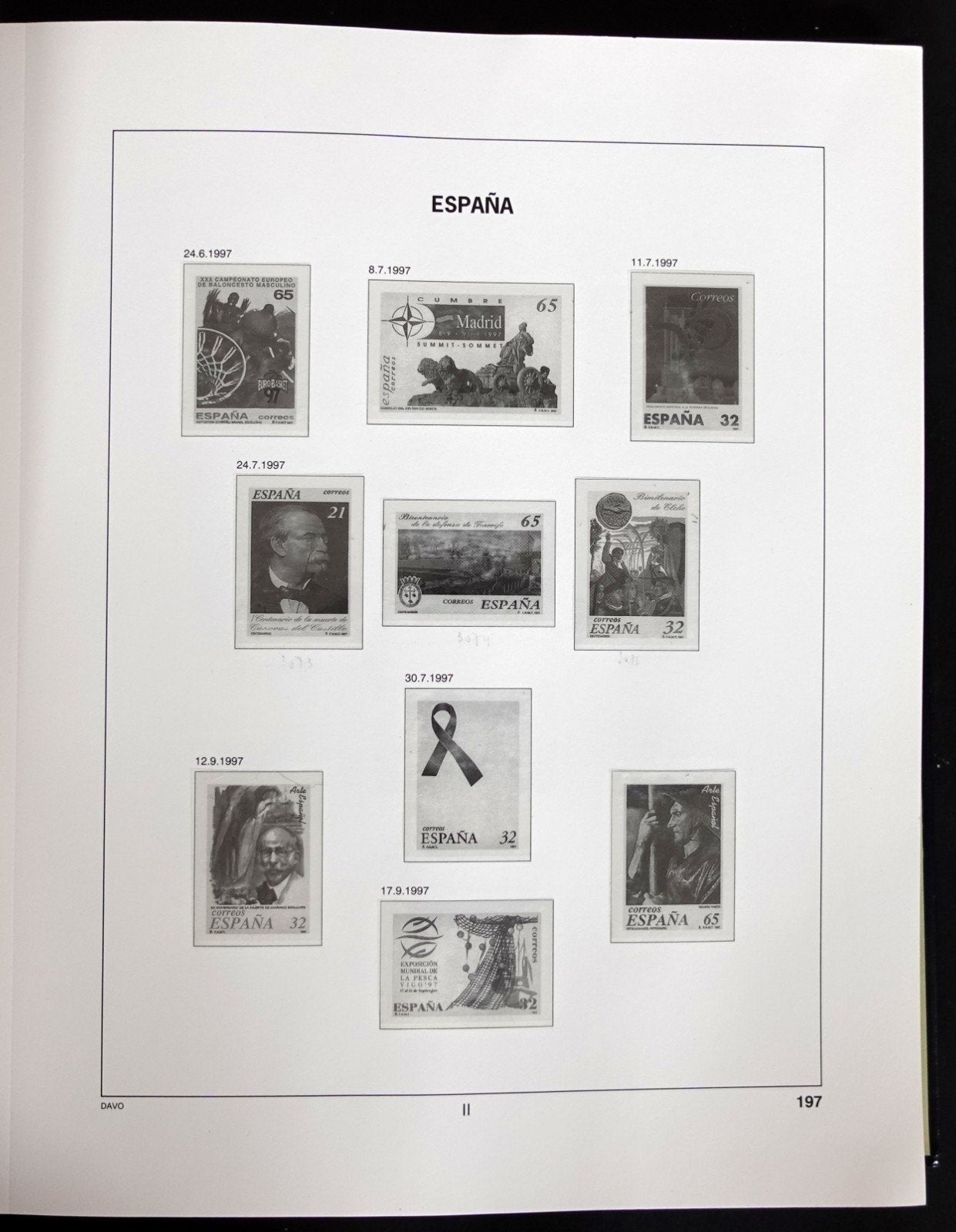 Spain 1990-1999 Davo Hingeless Stamp Album ZAYIX