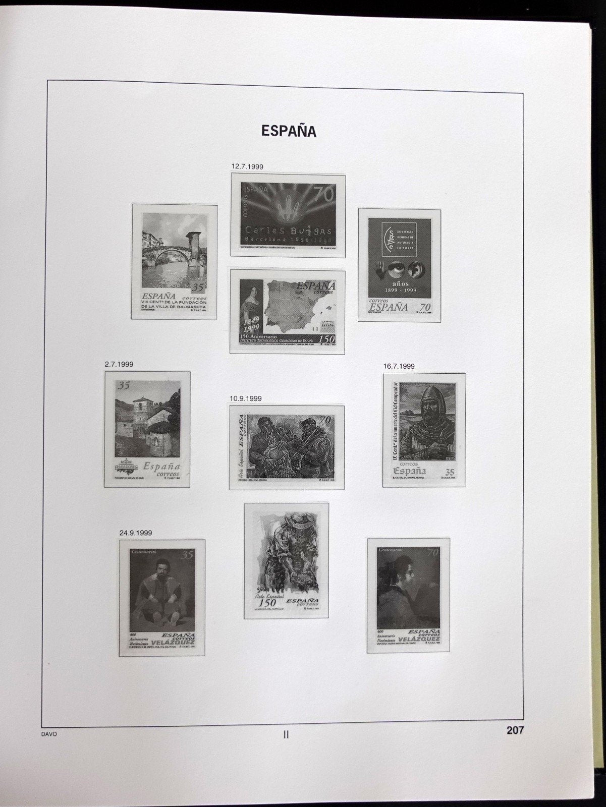 Spain 1990-1999 Davo Hingeless Stamp Album ZAYIX