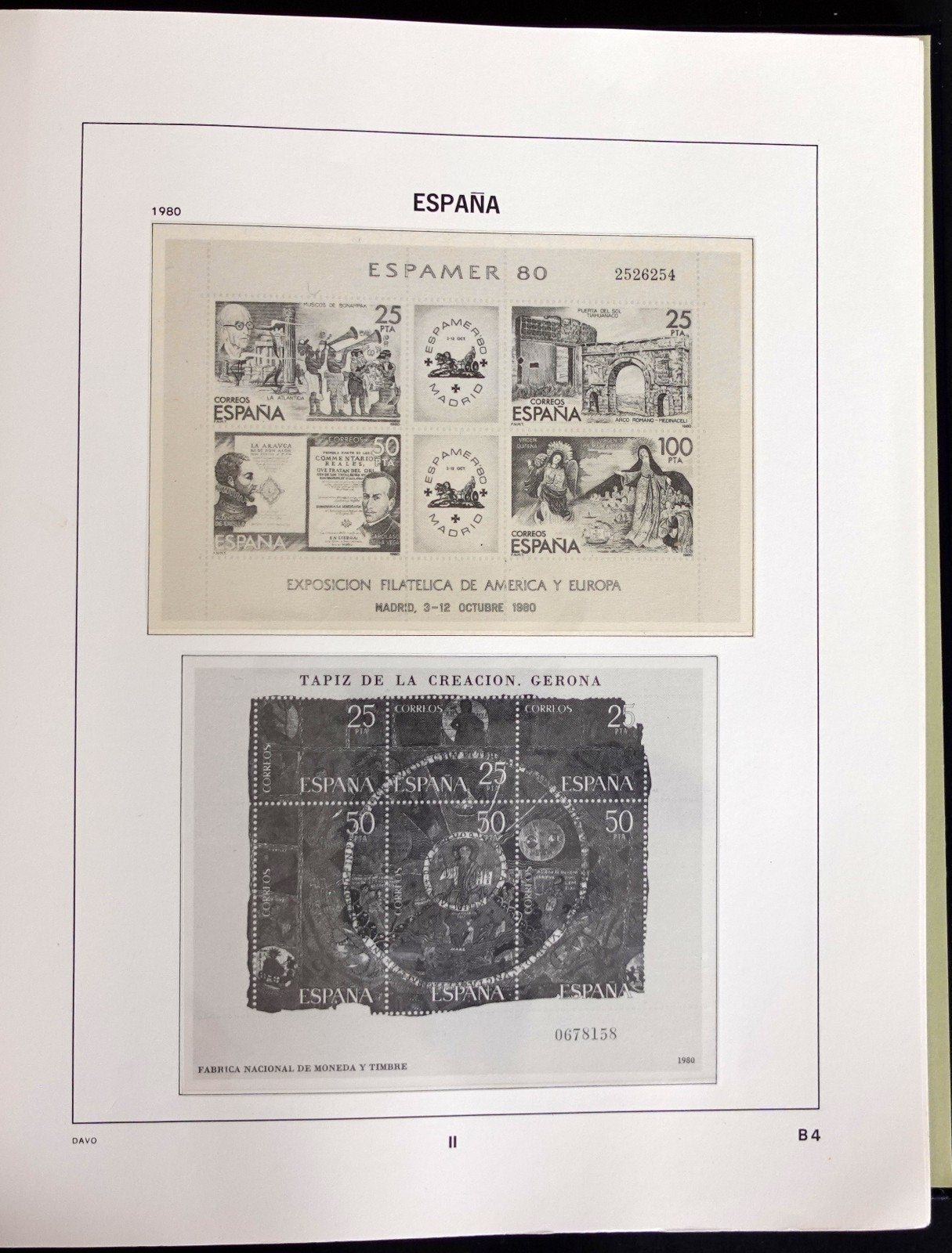 Spain 1990-1999 Davo Hingeless Stamp Album ZAYIX