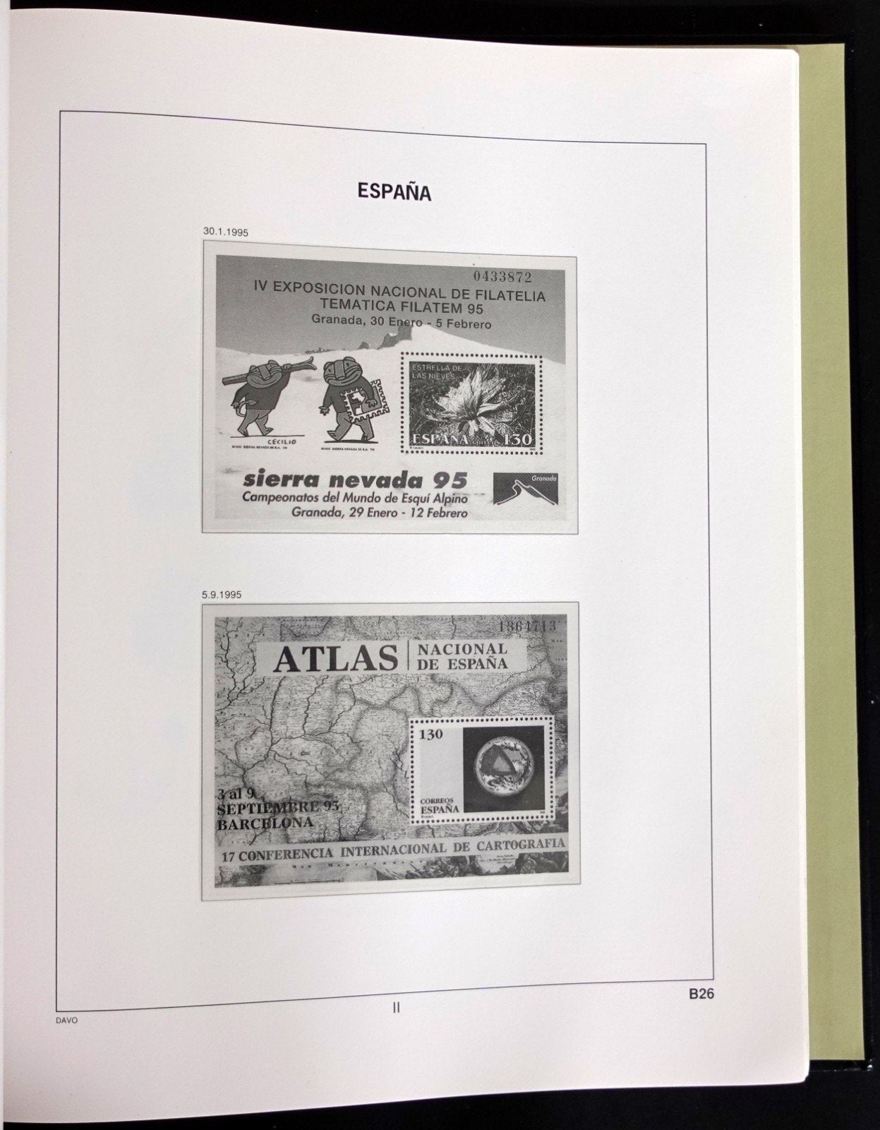 Spain 1990-1999 Davo Hingeless Stamp Album ZAYIX