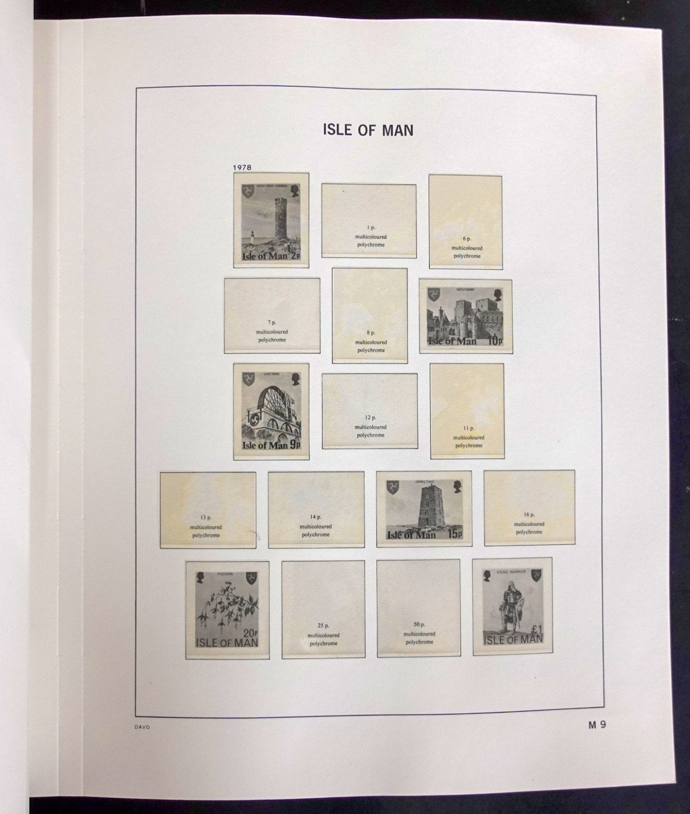 Isle Of Man 1973-1990 Davo Hingeless Stamp Album ZAYIX