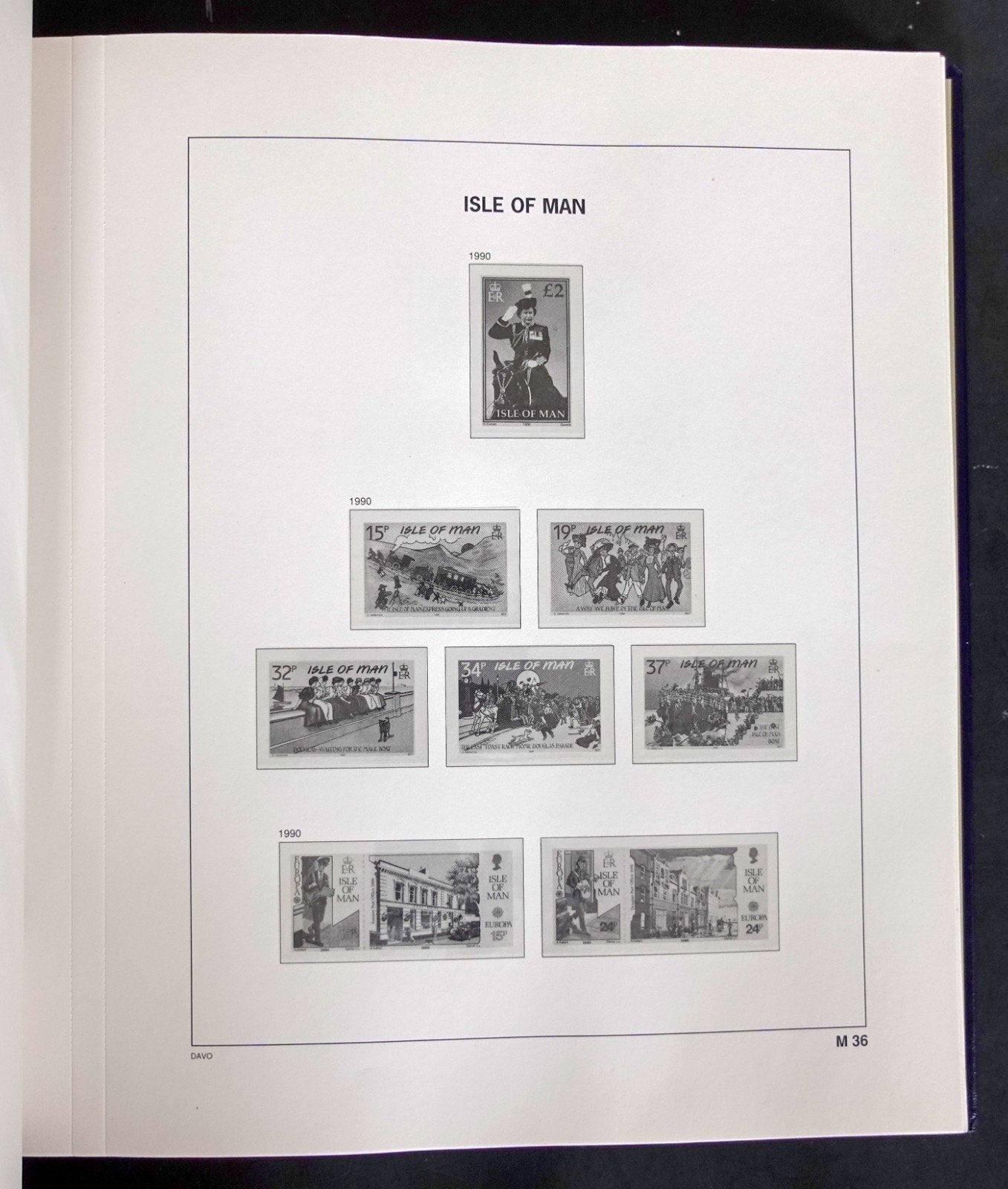 Isle Of Man 1973-1990 Davo Hingeless Stamp Album ZAYIX