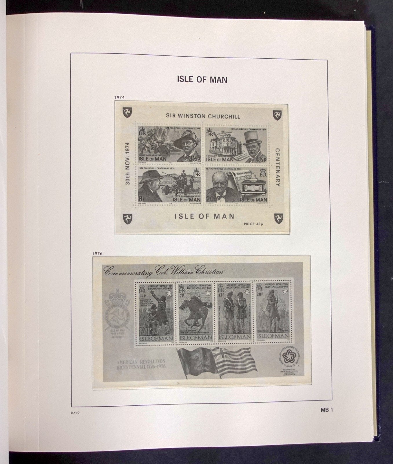 Isle Of Man 1973-1990 Davo Hingeless Stamp Album ZAYIX