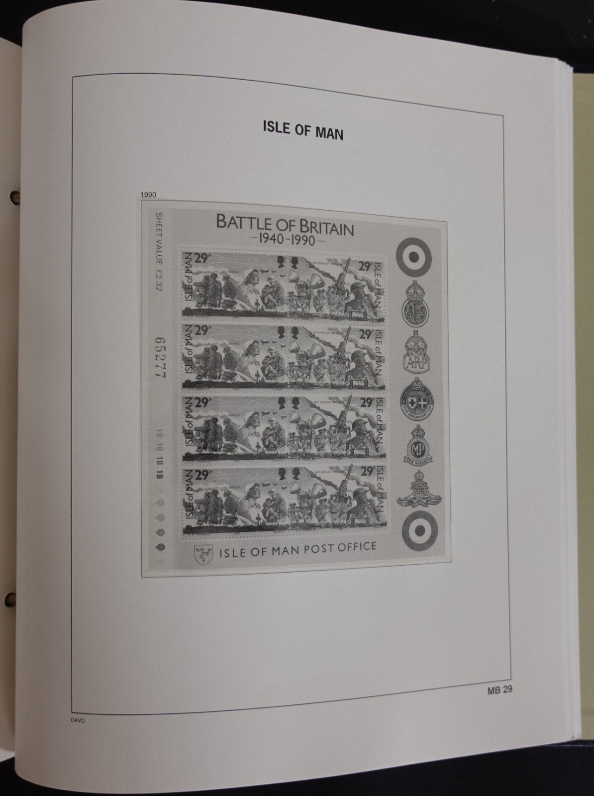 Isle Of Man 1973-1990 Davo Hingeless Stamp Album ZAYIX