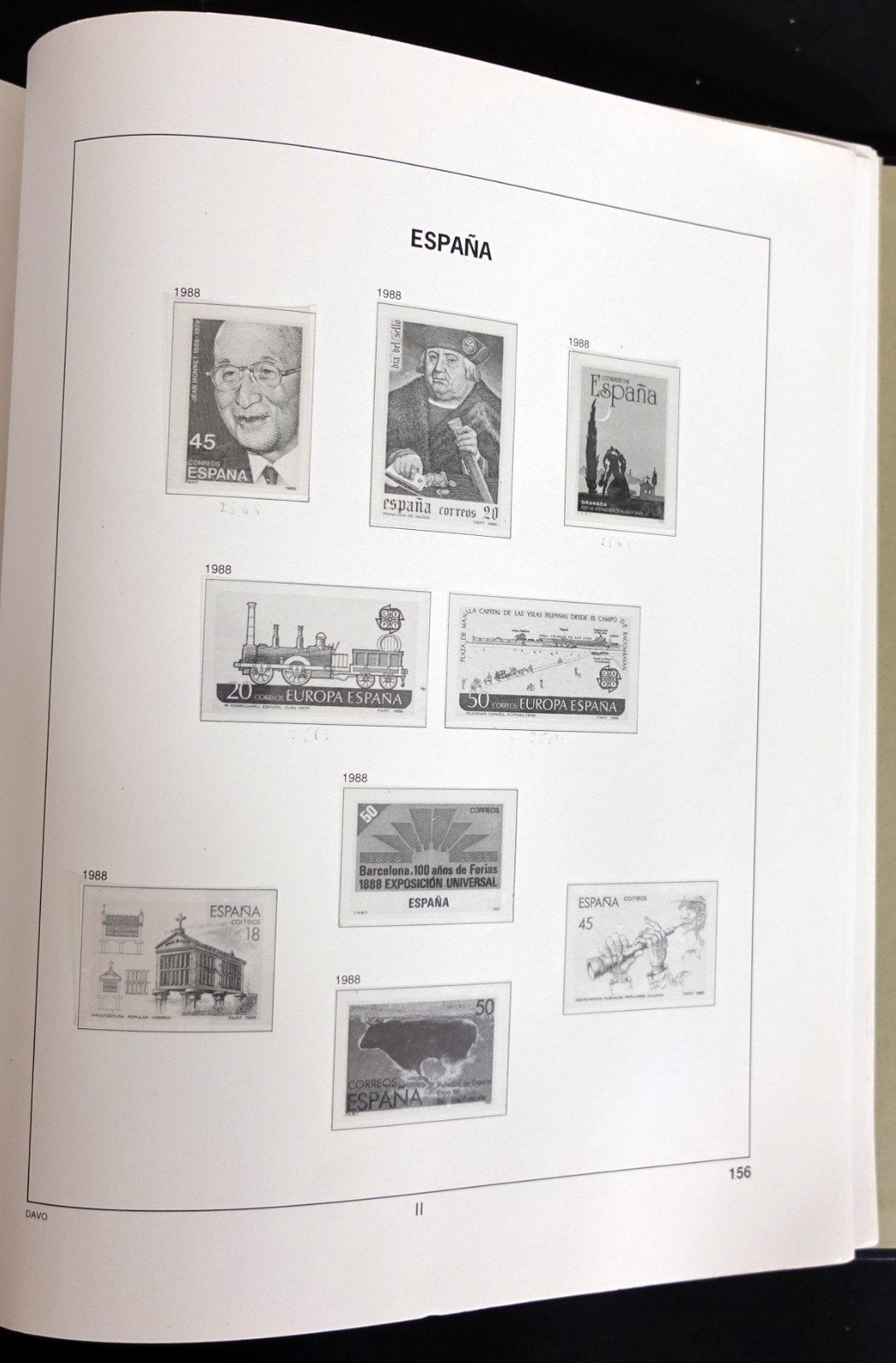 Spain 1974-1989 Davo Hingeless Stamp Album ZAYIX
