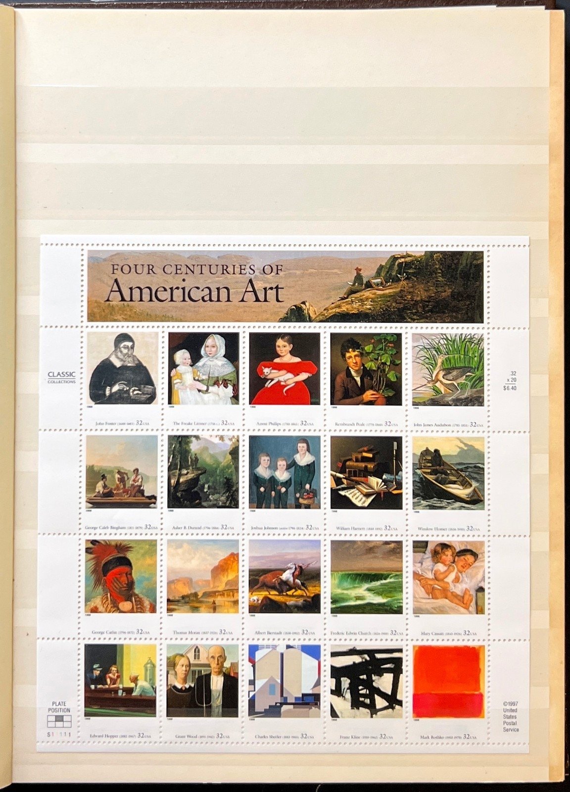U.S. Souvenir Sheet Stamp Collection Lighthouse Stockbook MNH ZAYIX