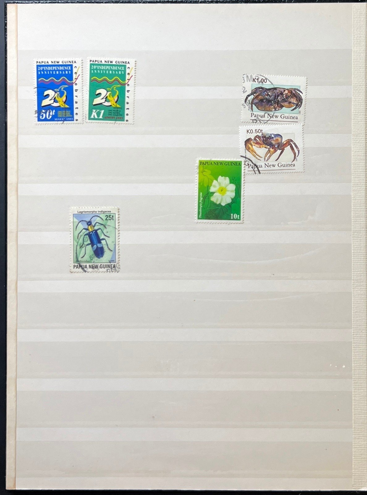 Papua New Guinea Stamp Collection Lighthouse Stockbook Mint & Used ZAYIX