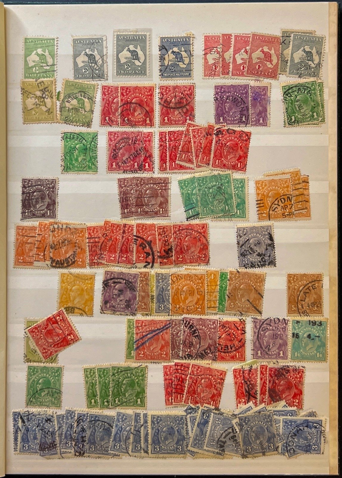 Australia Stamp Collection Lighthouse Stockbook Mint & Used ZAYIX