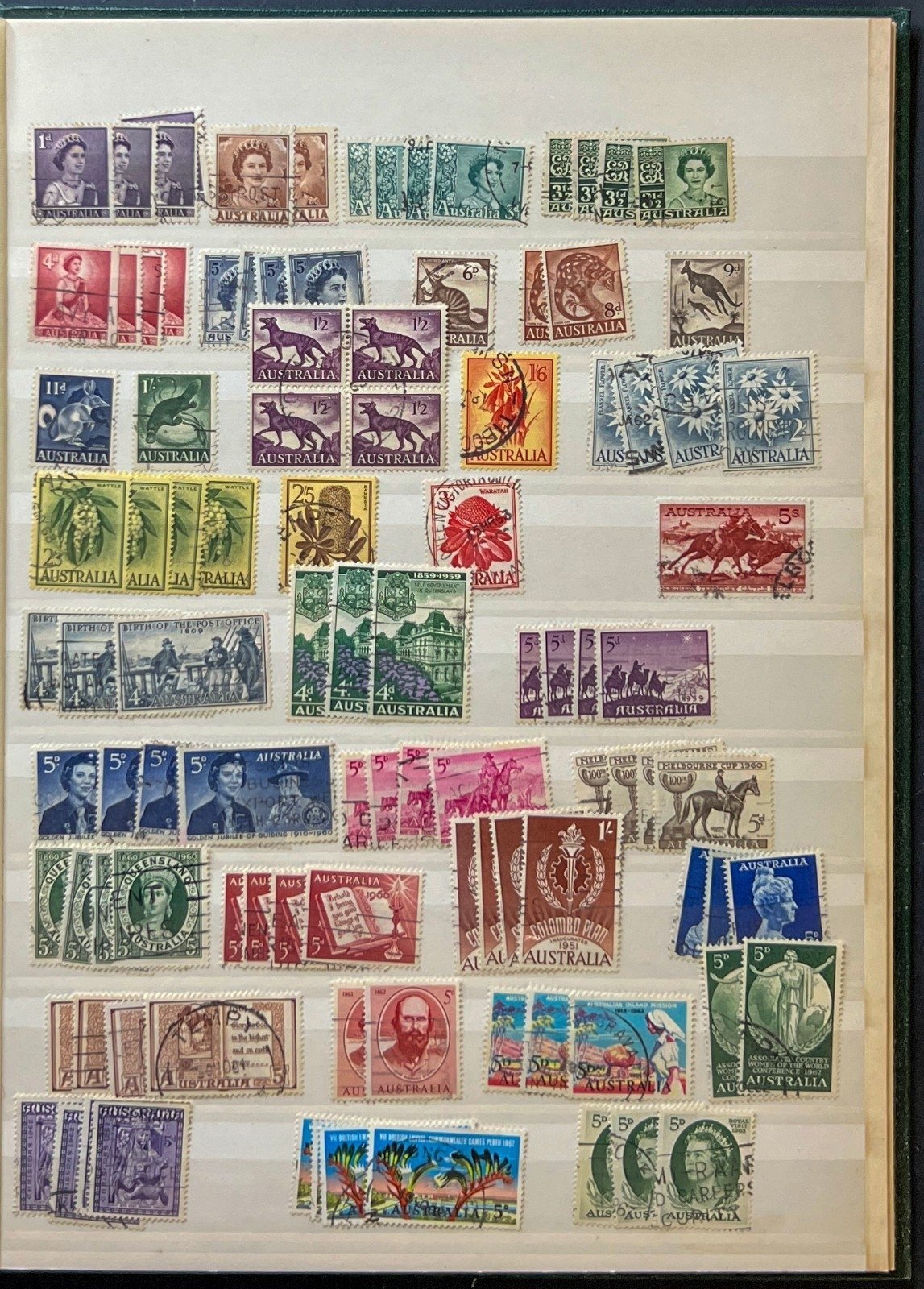 Australia Stamp Collection Lighthouse Stockbook Mint & Used ZAYIX
