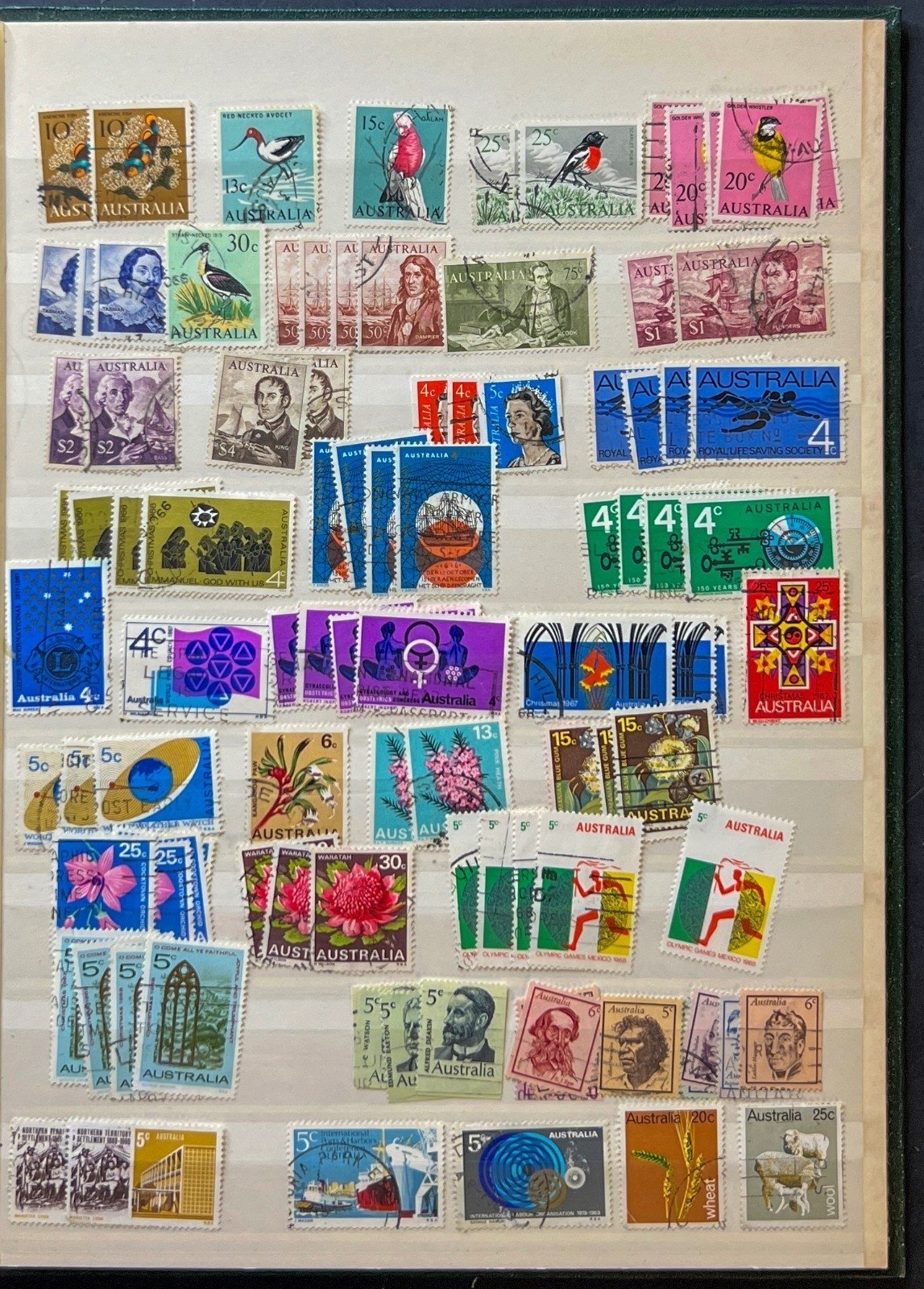 Australia Stamp Collection Lighthouse Stockbook Mint & Used ZAYIX