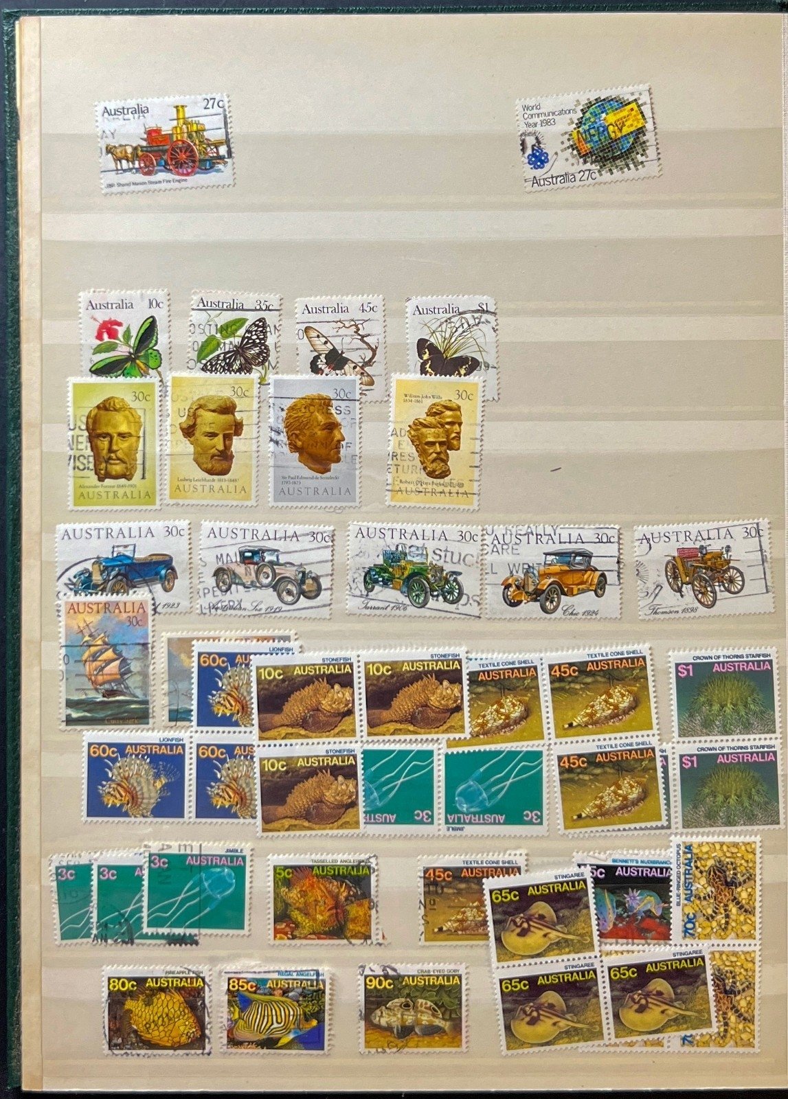 Australia Stamp Collection Lighthouse Stockbook Mint & Used ZAYIX