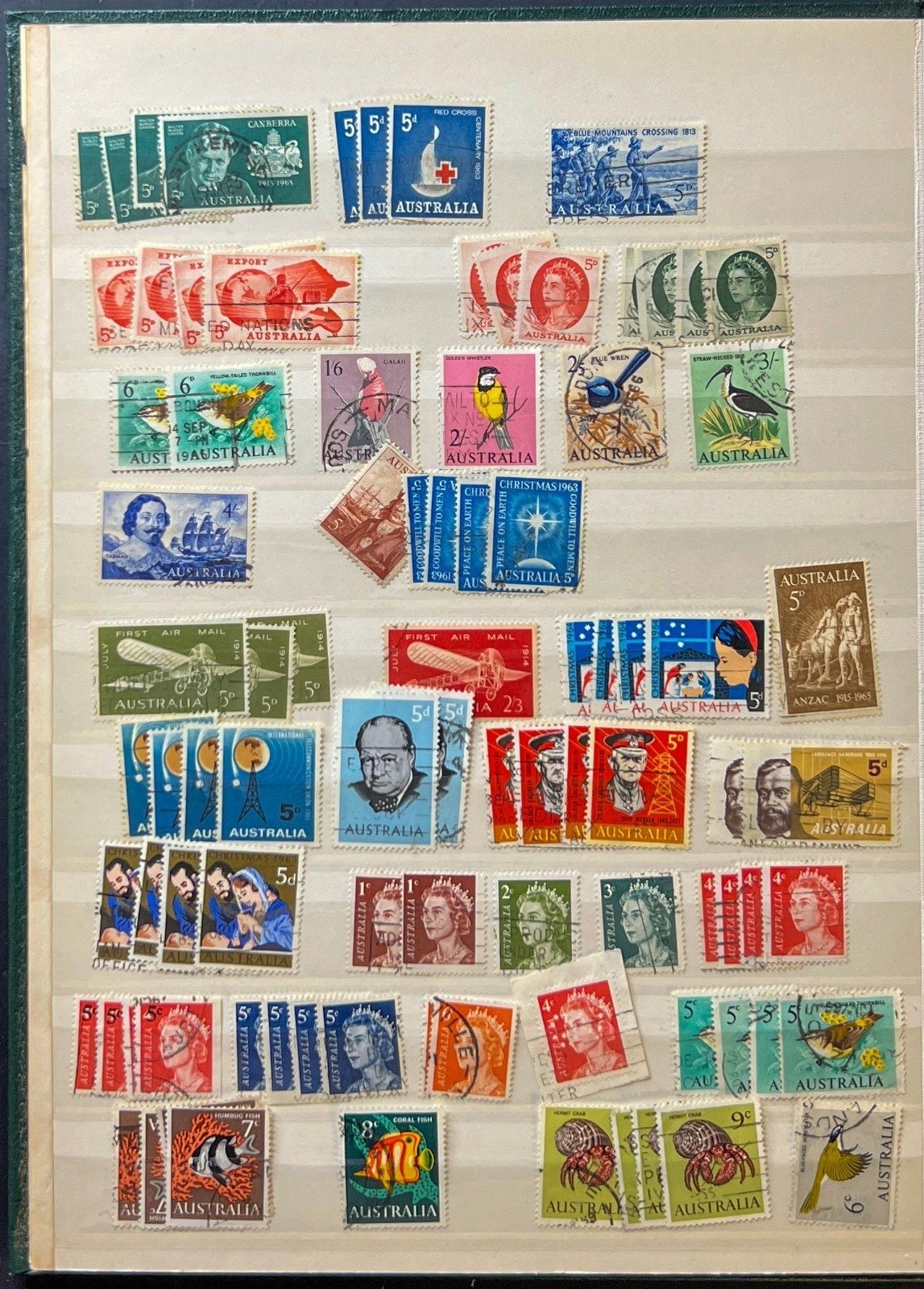Australia Stamp Collection Lighthouse Stockbook Mint & Used ZAYIX