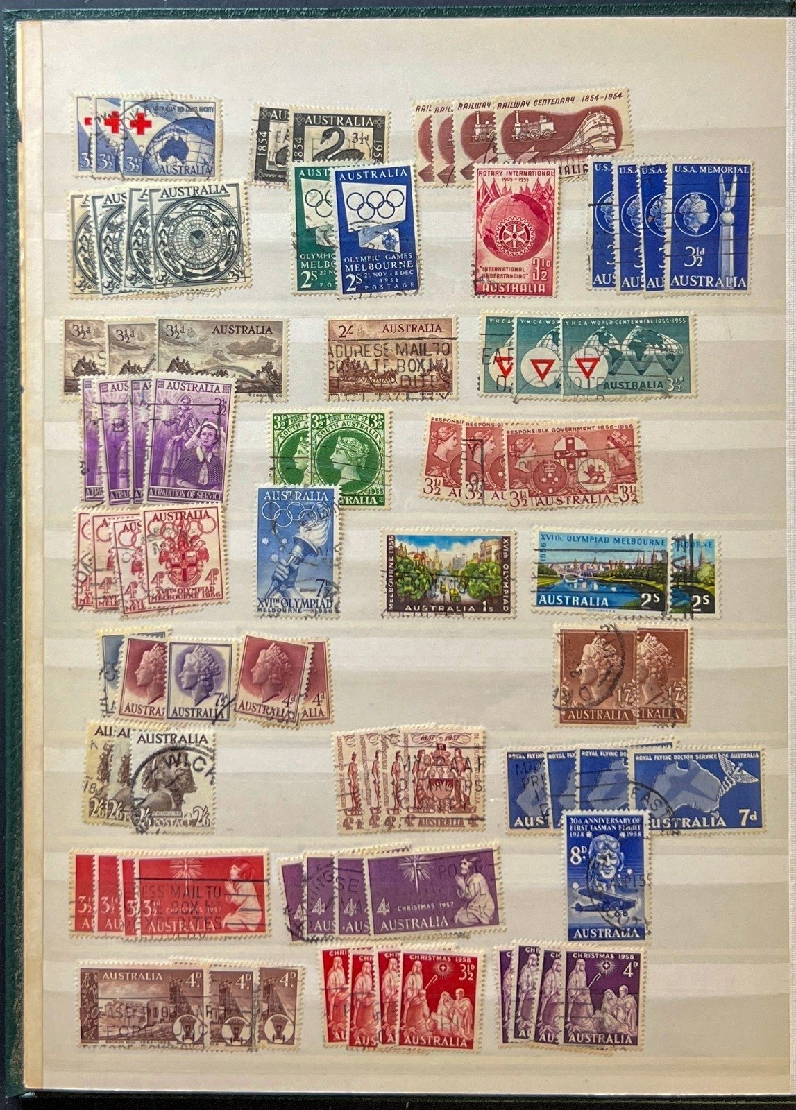 Australia Stamp Collection Lighthouse Stockbook Mint & Used ZAYIX