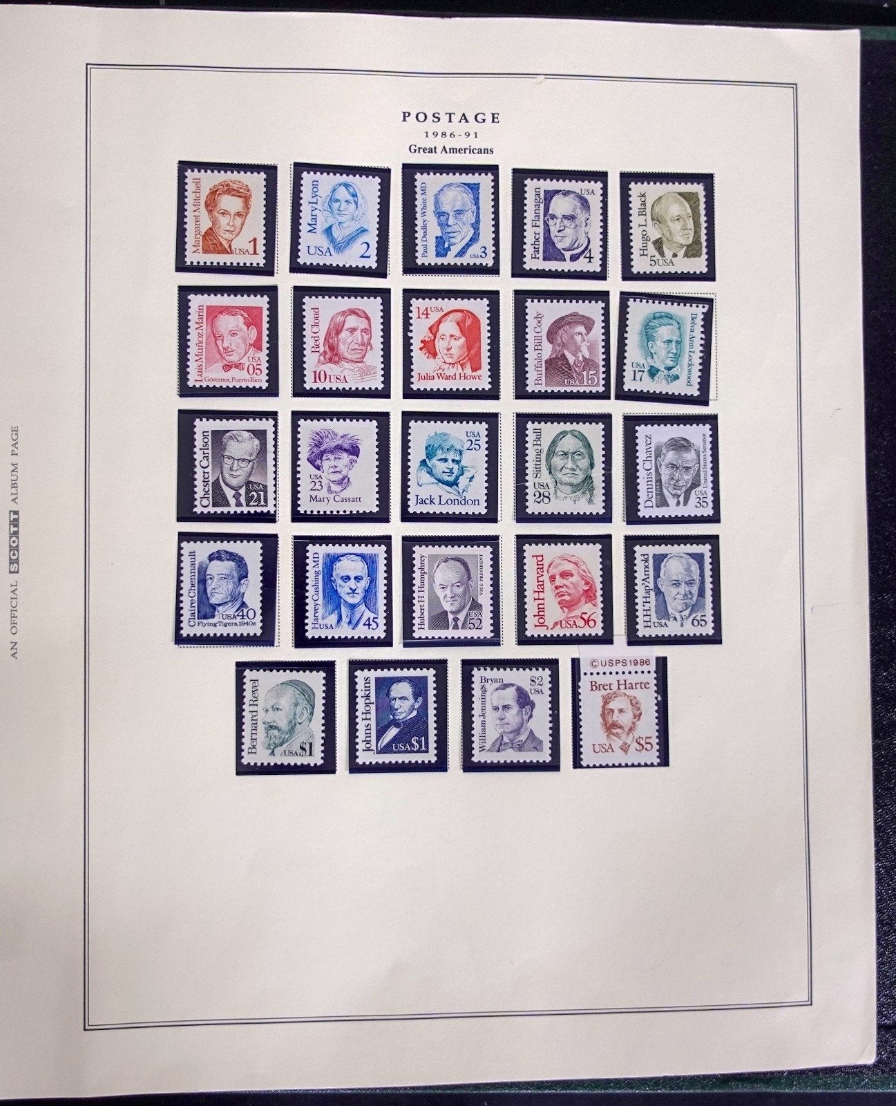 U.S. Transportation Coil Stamp Collection Scott Album MNH 1981-1991 ZAYIX