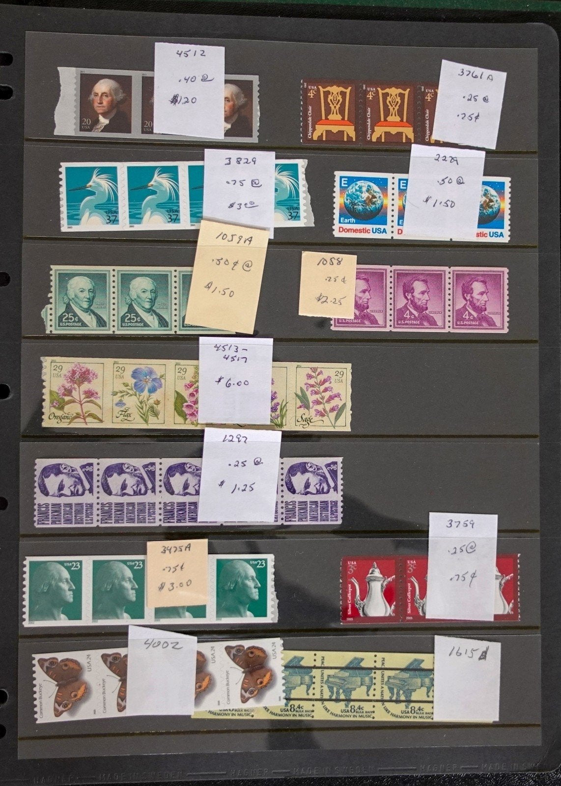 U.S. Transportation Coil Stamp Collection Scott Album MNH 1981-1991 ZAYIX