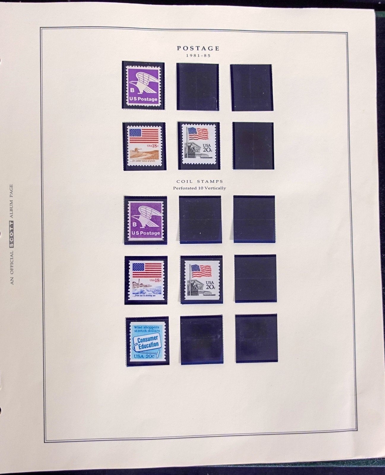 U.S. Transportation Coil Stamp Collection Scott Album MNH 1981-1991 ZAYIX