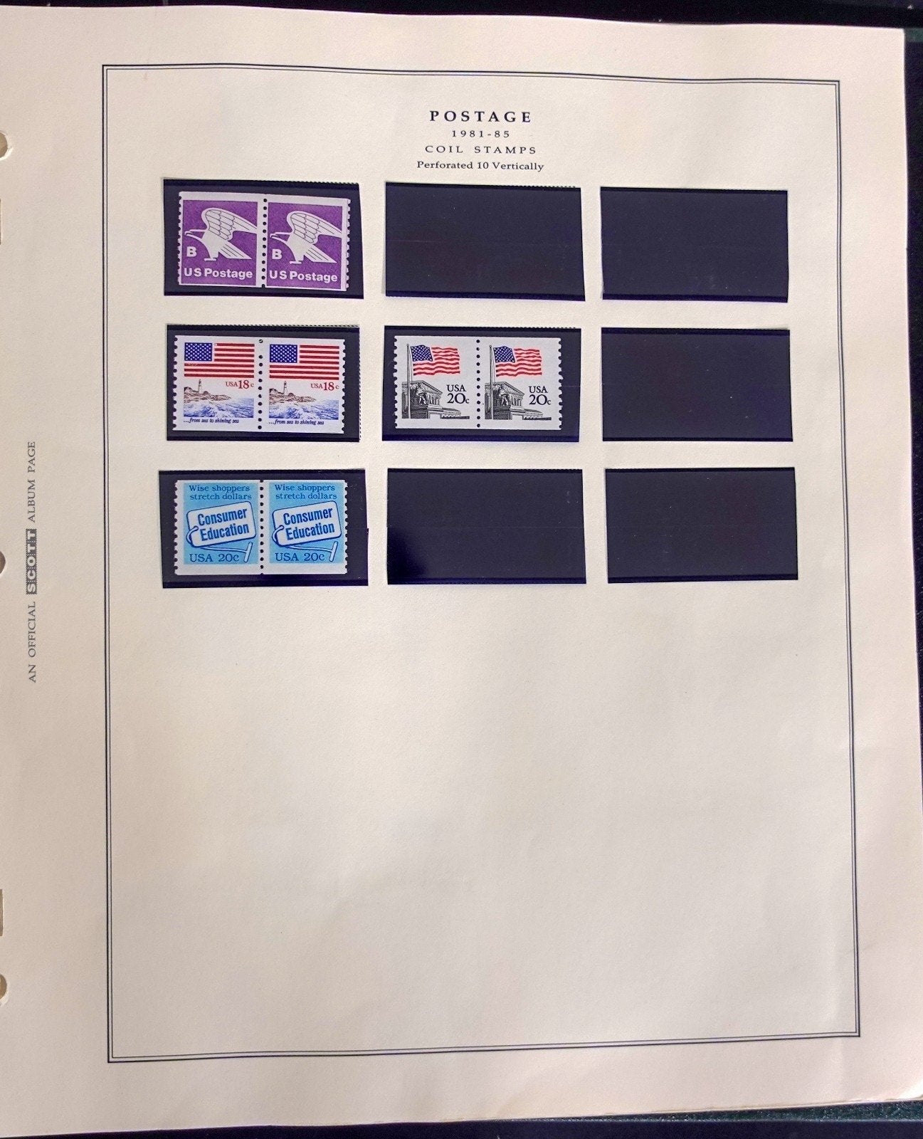 U.S. Transportation Coil Stamp Collection Scott Album MNH 1981-1991 ZAYIX