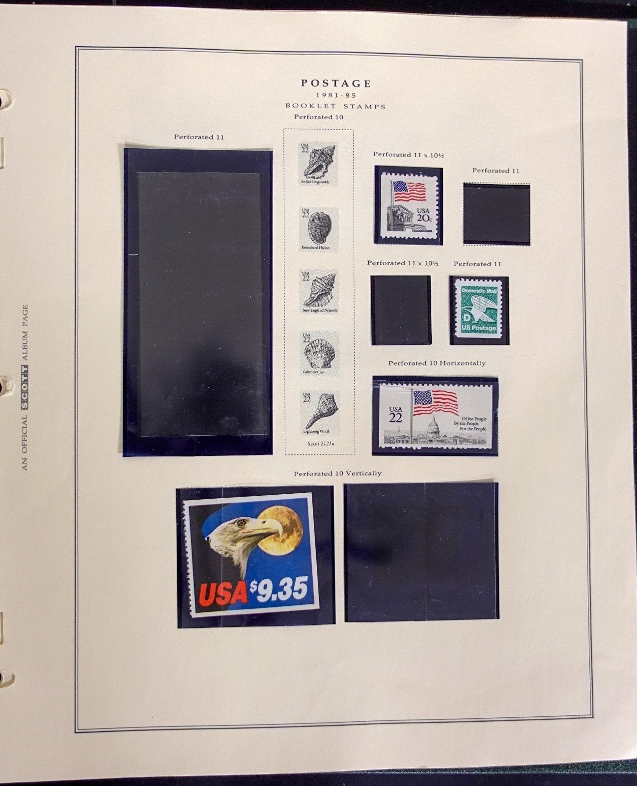 U.S. Transportation Coil Stamp Collection Scott Album MNH 1981-1991 ZAYIX