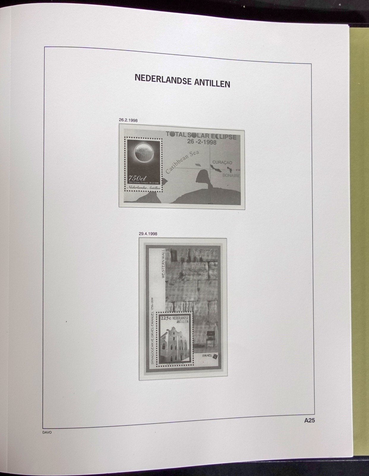 Netherlands Antilles OGD Overseas 1985-2002 Davo Hingeless Stamp Album ZAYIX