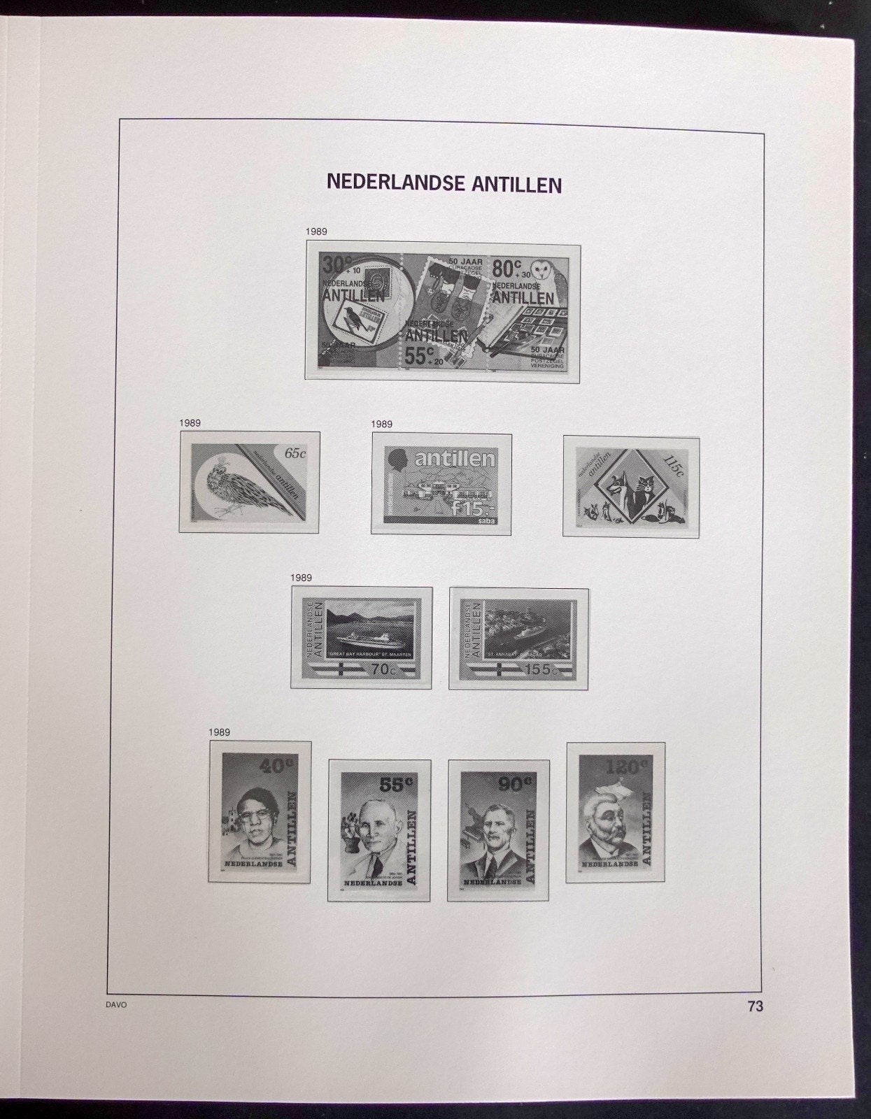 Netherlands Antilles OGD Overseas 1985-2002 Davo Hingeless Stamp Album ZAYIX