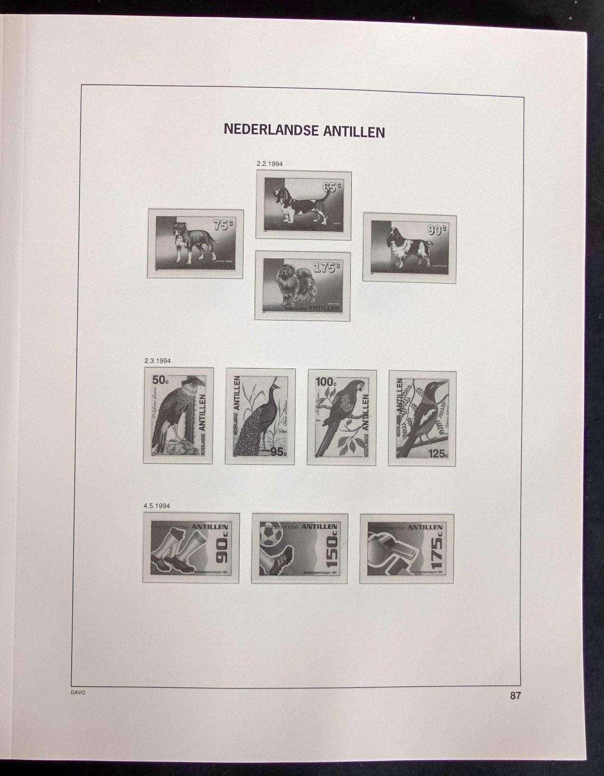 Netherlands Antilles OGD Overseas 1985-2002 Davo Hingeless Stamp Album ZAYIX