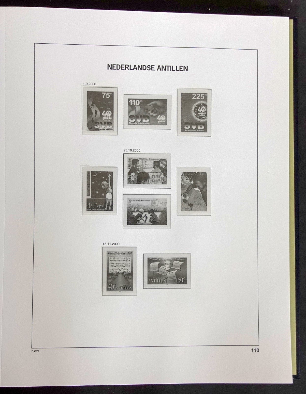 Netherlands Antilles OGD Overseas 1985-2002 Davo Hingeless Stamp Album ZAYIX