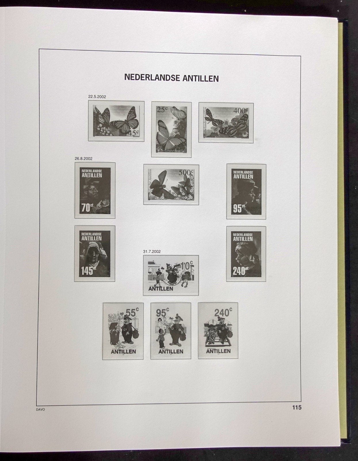 Netherlands Antilles OGD Overseas 1985-2002 Davo Hingeless Stamp Album ZAYIX