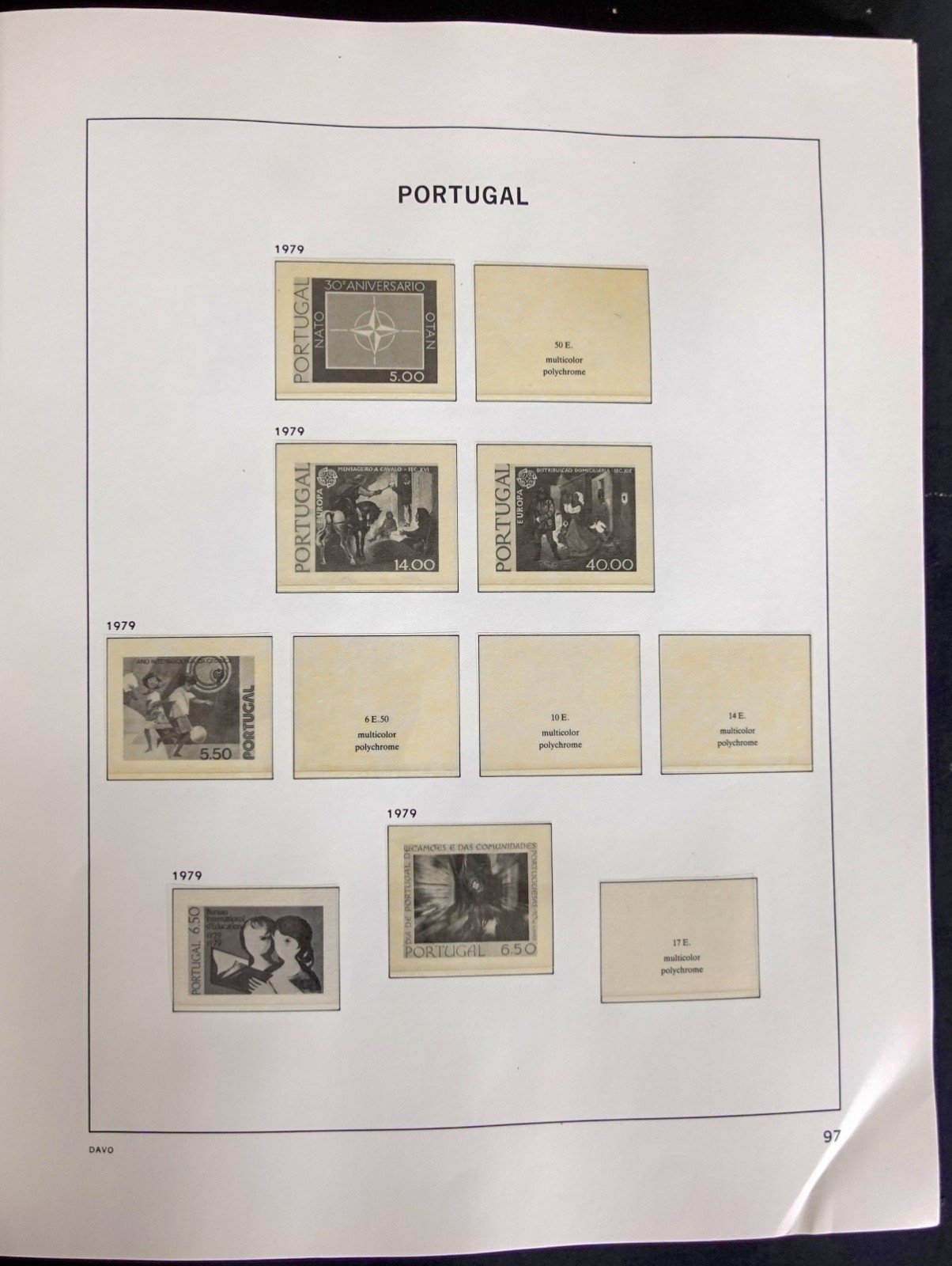 Portugal 1974-1986 Davo Hingeless Stamp Album ZAYIX