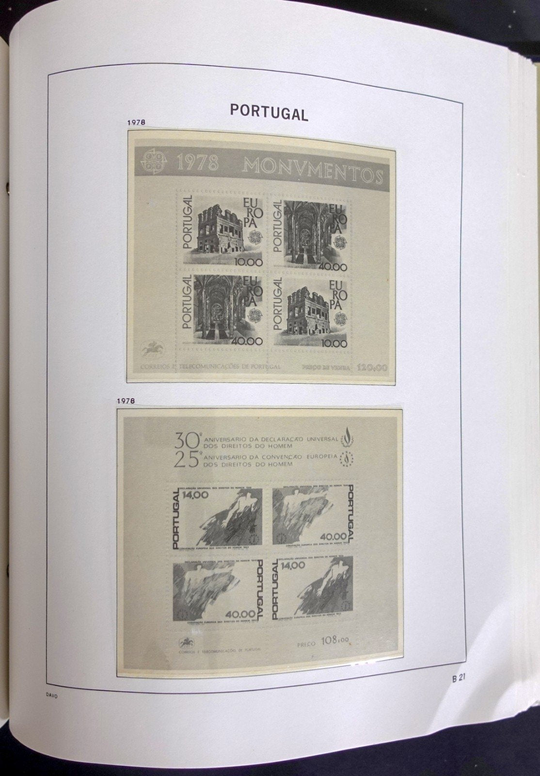Portugal 1974-1986 Davo Hingeless Stamp Album ZAYIX