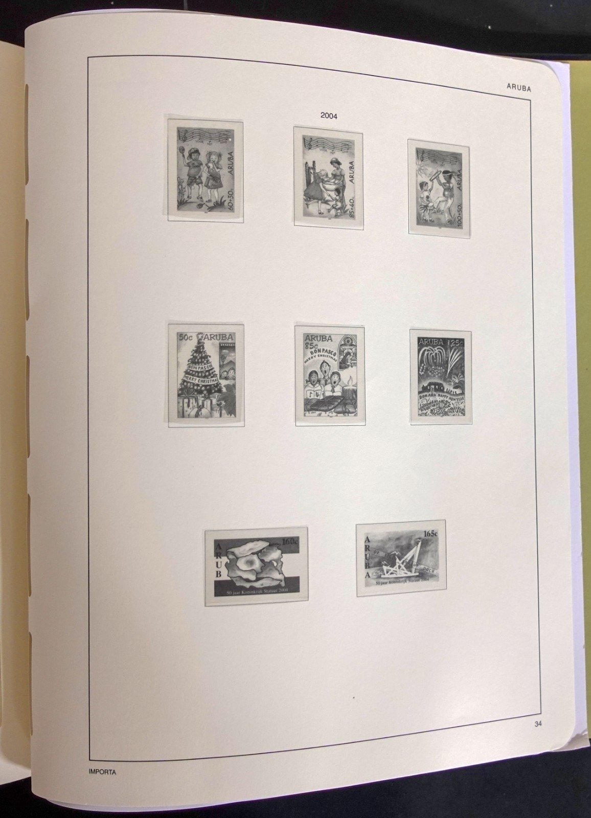 Aruba 1986-2004 Davo Hingeless Stamp Album ZAYIX