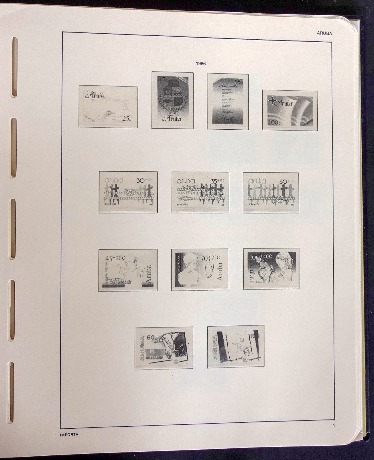 Aruba 1986-2004 Davo Hingeless Stamp Album ZAYIX