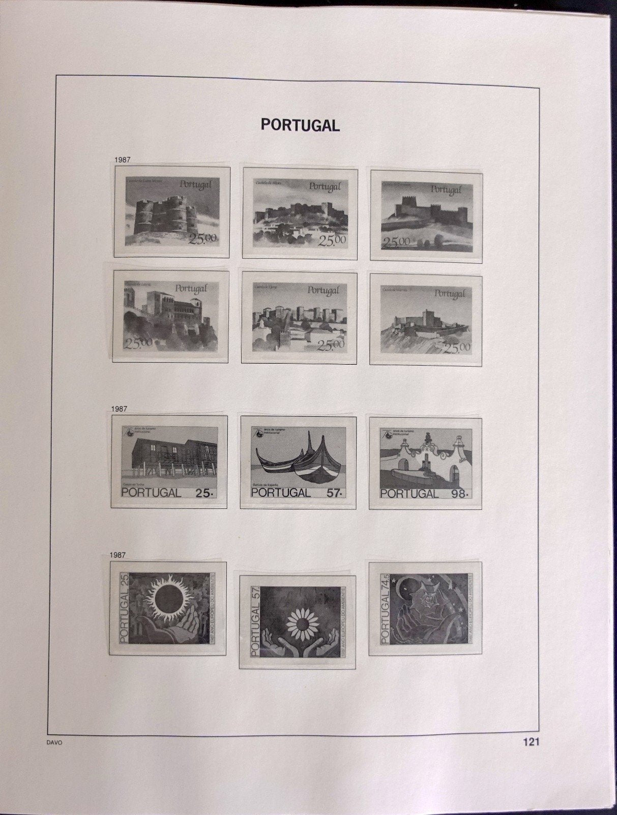 Portugal 1987-1992 Davo Hingeless Stamp Album ZAYIX