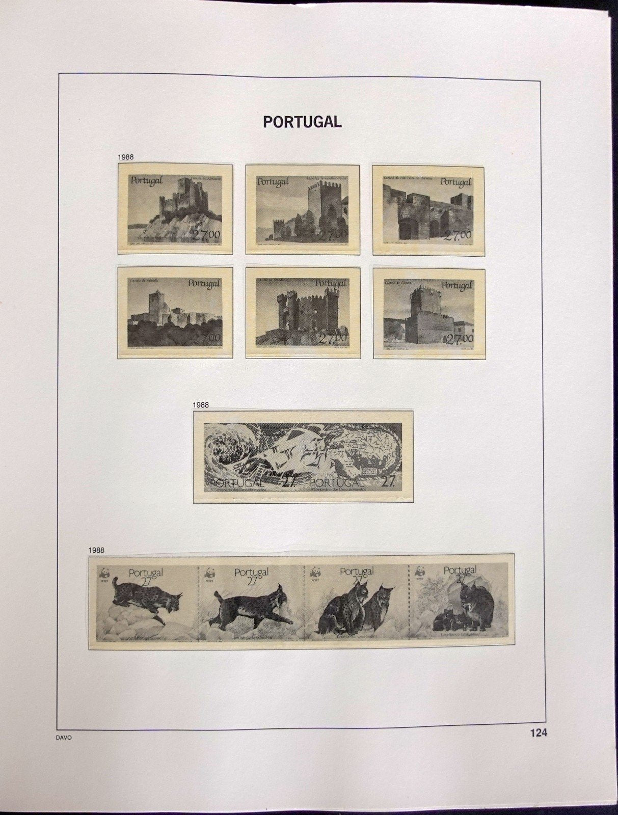 Portugal 1987-1992 Davo Hingeless Stamp Album ZAYIX