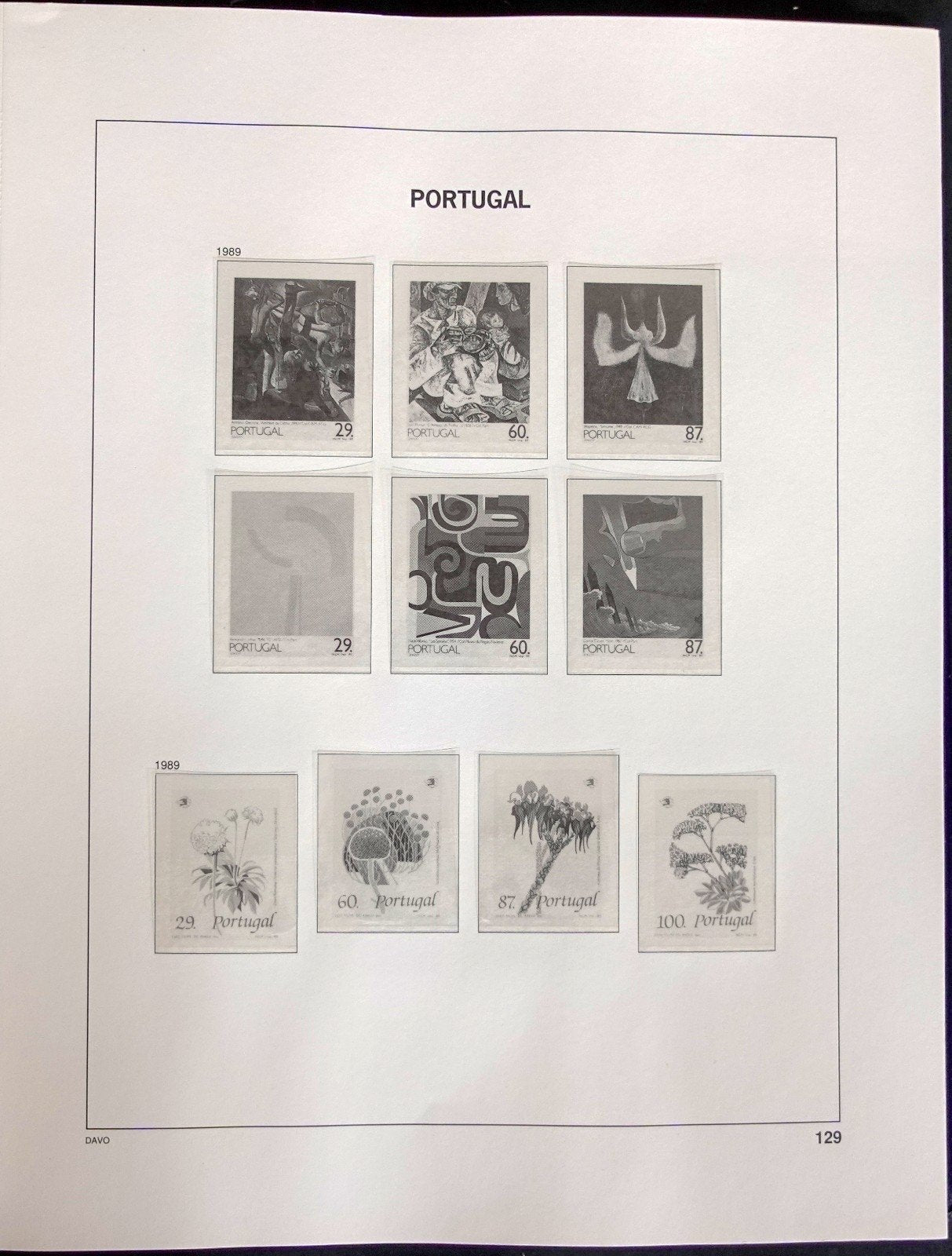 Portugal 1987-1992 Davo Hingeless Stamp Album ZAYIX