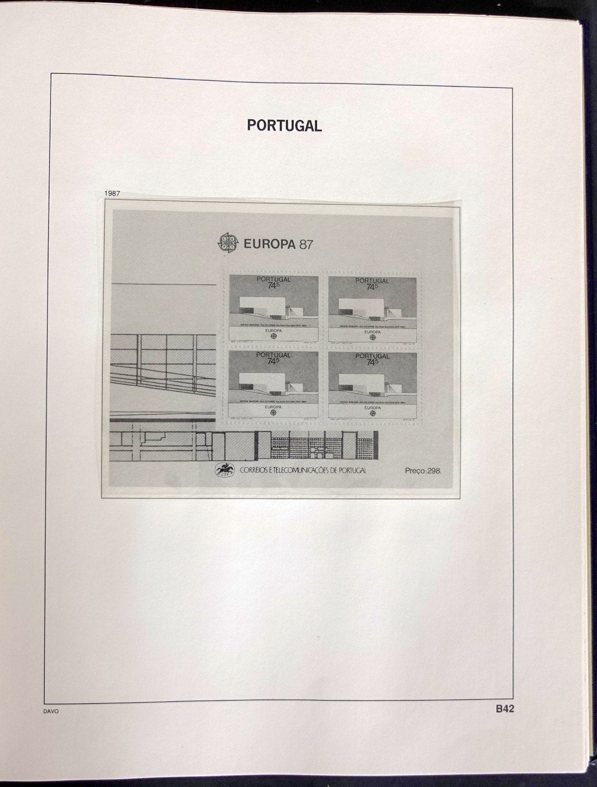 Portugal 1987-1992 Davo Hingeless Stamp Album ZAYIX