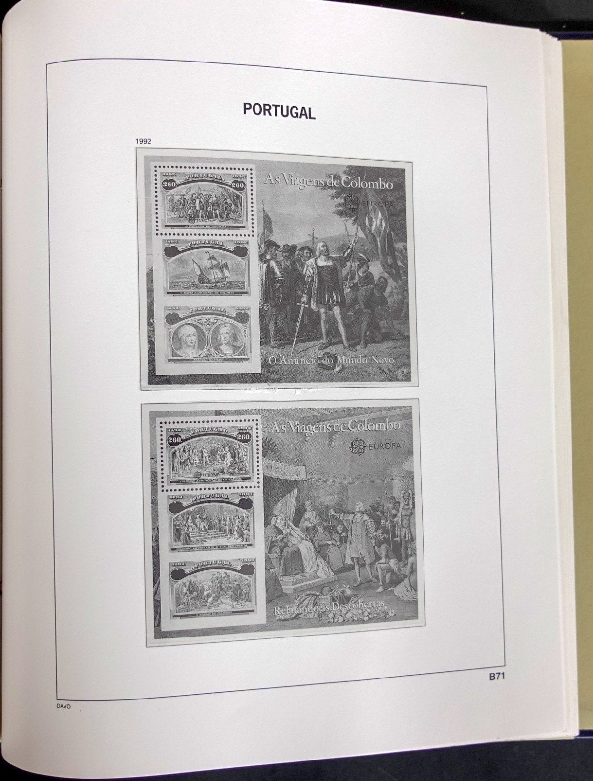 Portugal 1987-1992 Davo Hingeless Stamp Album ZAYIX