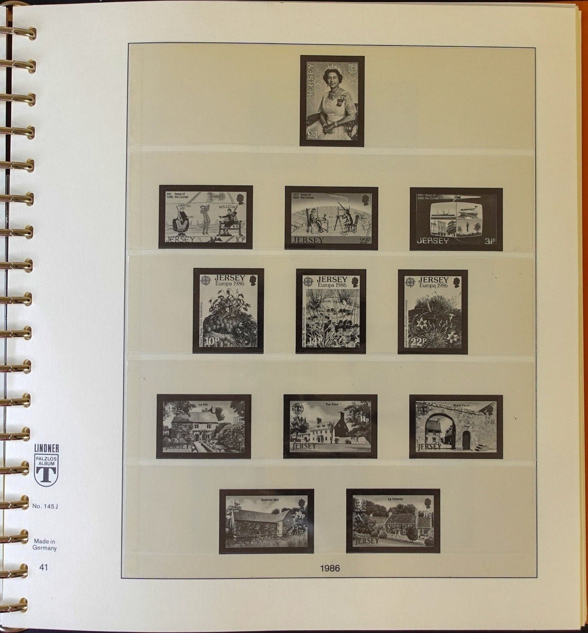 Jersey 1986-1999 Lindner Hingeless Stamp Album ZAYIX