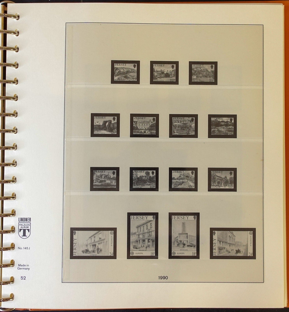 Jersey 1986-1999 Lindner Hingeless Stamp Album ZAYIX