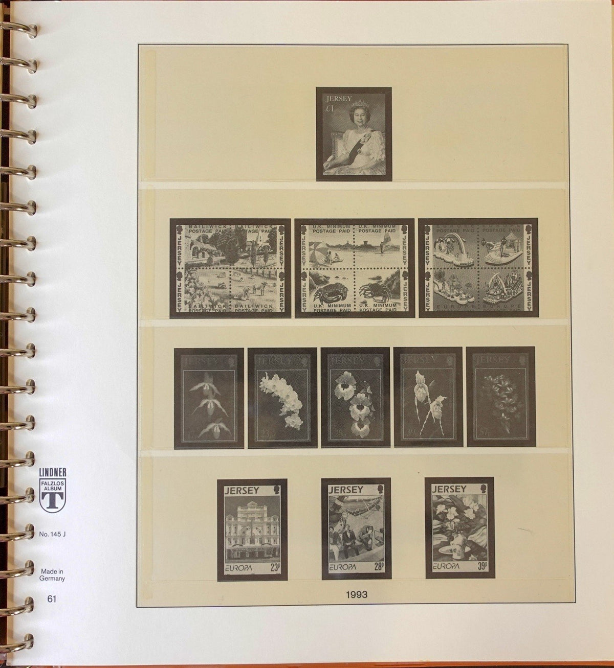 Jersey 1986-1999 Lindner Hingeless Stamp Album ZAYIX