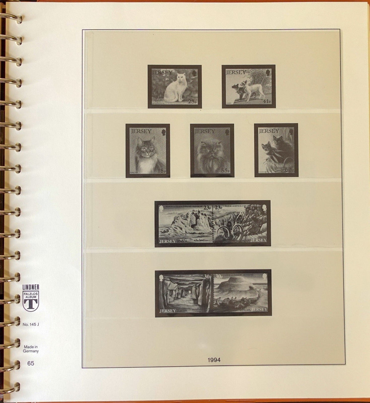 Jersey 1986-1999 Lindner Hingeless Stamp Album ZAYIX
